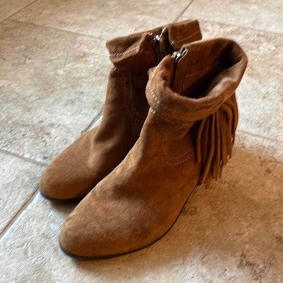 COPY - Sam Edelman Louie fringe suede boots 7 - Picture 2 of 8
